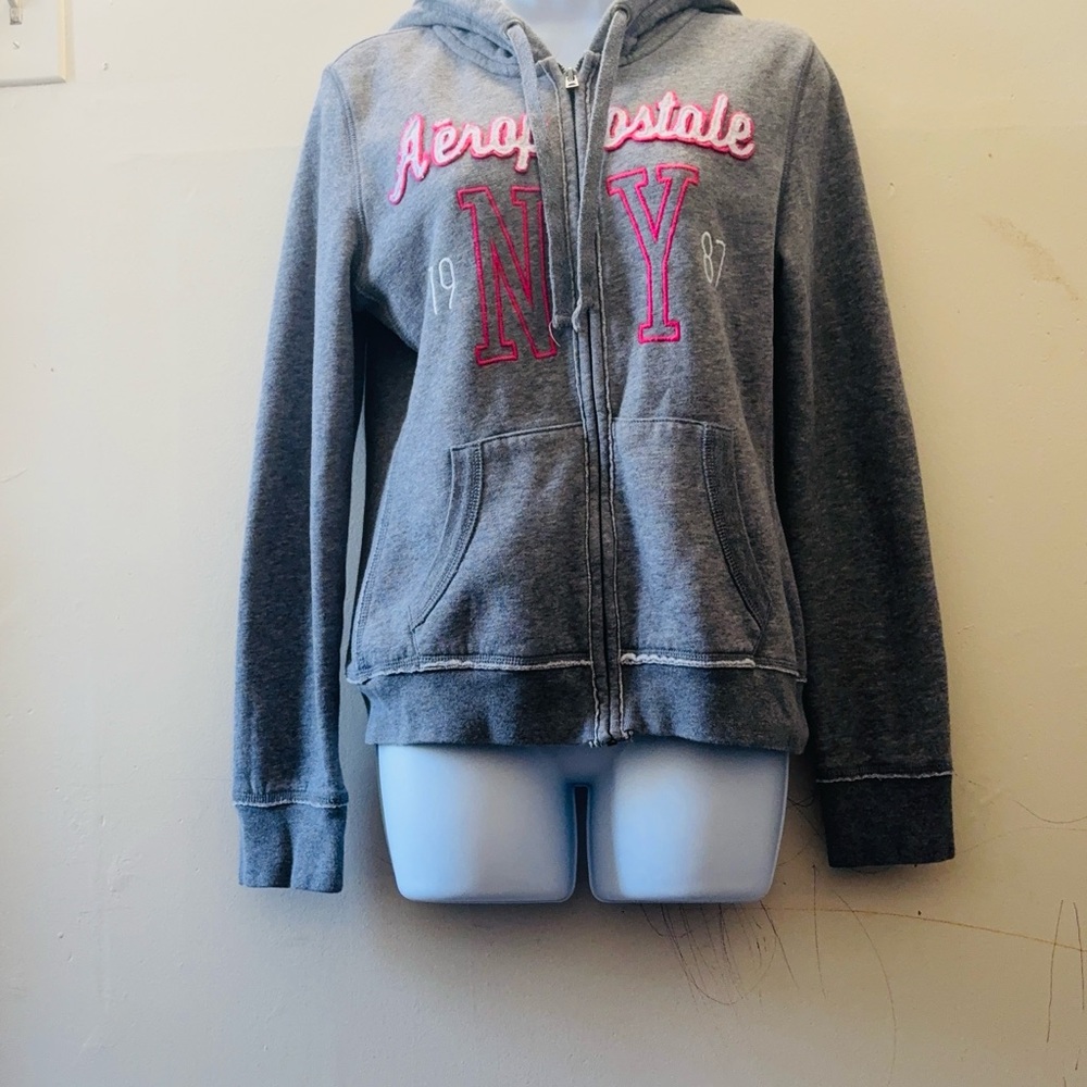 Aeropostale Gray Label Hoodie